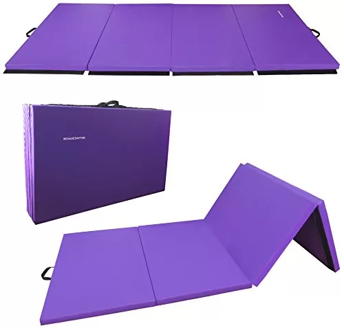 BalanceFrom All Purpose Thick Gymnastics Mat with Optional Balance Beams