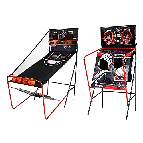 Lancaster 3-in-1 Arcade Sports Game: Basketball, Football, Baseball