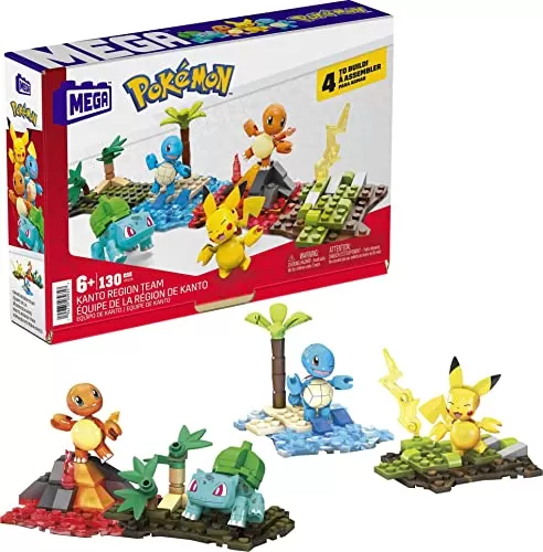 MEGA Pokémon Action Figure Building Set – Kanto Region Team