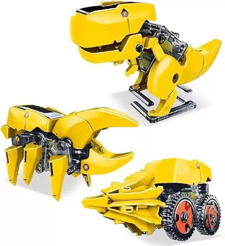 PicassoTiles Solar Dinosaur Robot Building Kit