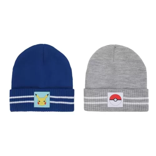 Bioworld Pikachu & Pokeball Youth Beanies (Pack of 2)