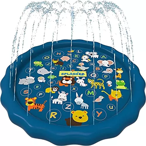 SplashEZ 3-in-1 Splash Pad: Fun and Educational Outdoor Water Toy