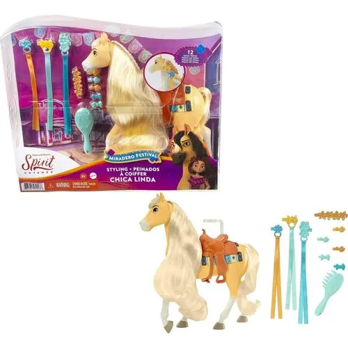 Mattel Spirit Untamed Chica Linda Festival Hair Styling Horse