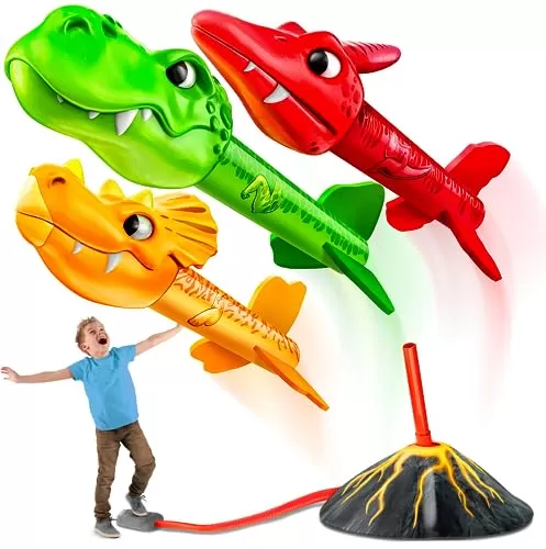 MindSprout Dino Blasters: Fun Rocket Launcher for Kids