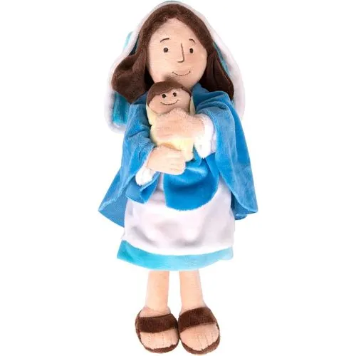 Kangaroo’s Plush Mother Mary with Baby Jesus