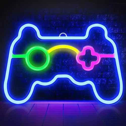 Gamepad LED Neon Sign for Gamer Room Decor