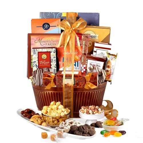Broadway Basketeers Gourmet Chocolate & Snack Gift Basket