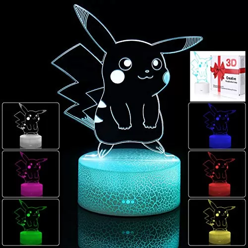 Yiwoo 3D Illusion Night Light with Color Changing Feature