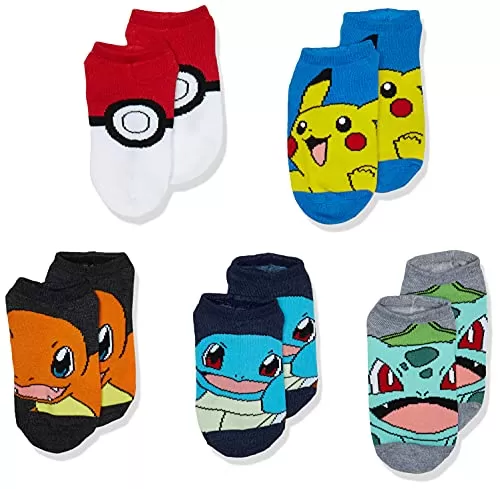 Pokémon Boys No Show Socks – Pack of 5