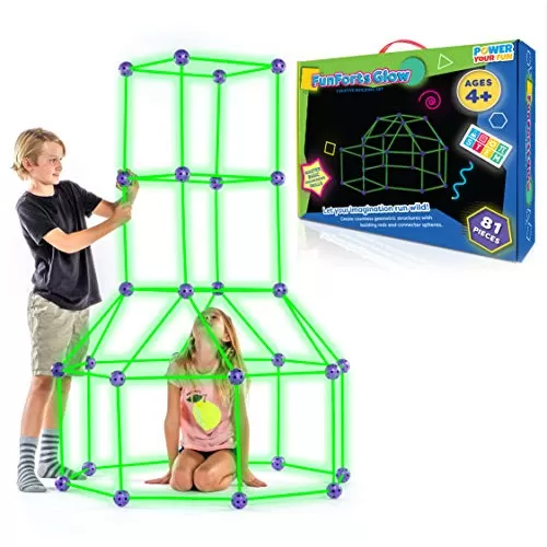 Fun Forts Glow Building Kit for Kids