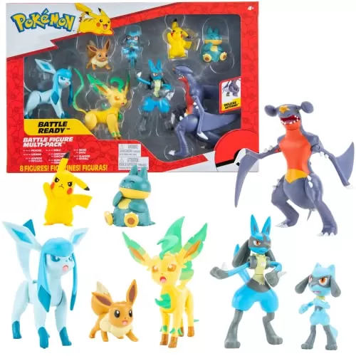 Pokemon Characters Set – Official Action Figures, 8-Pack