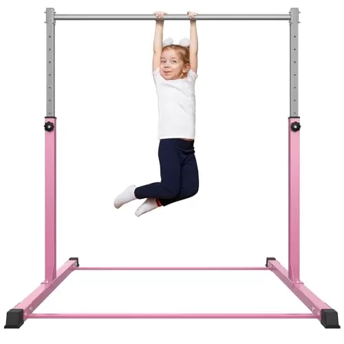 Safly Fun Adjustable Gymnastics Bar for Kids