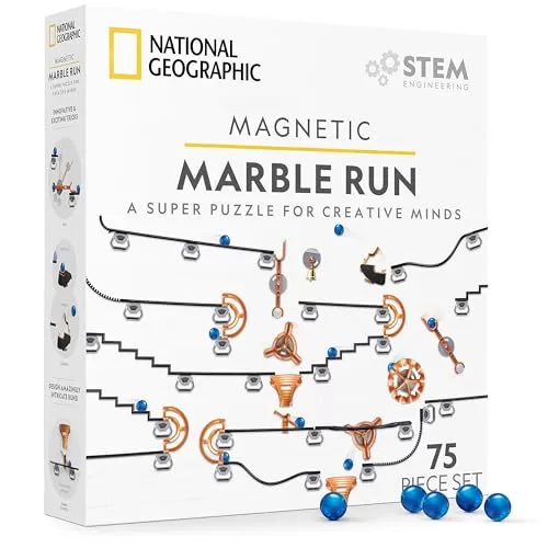 National Geographic Magnetic Marble Run Building Set