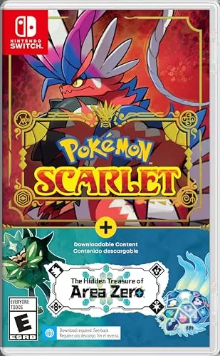 Pokémon Scarlet Game & The Hidden Treasure of Area Zero DLC Bundle – US Version