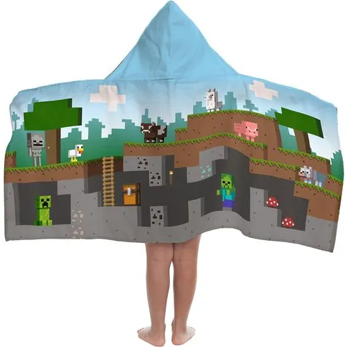 Jay Franco Minecraft Adventure Hooded Towel