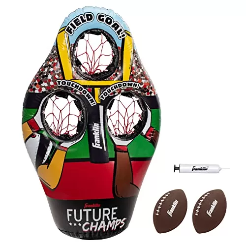 Franklin Sports Kids Inflatable Football Target Toss Game: Exciting Outdoor Toy for Kids