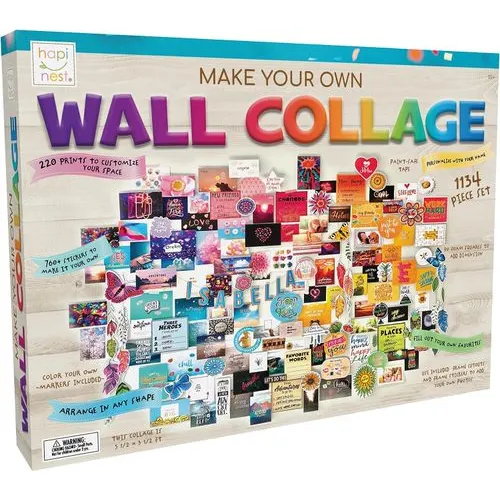 Hapinest DIY Wall Collage Craft Kit for Teens