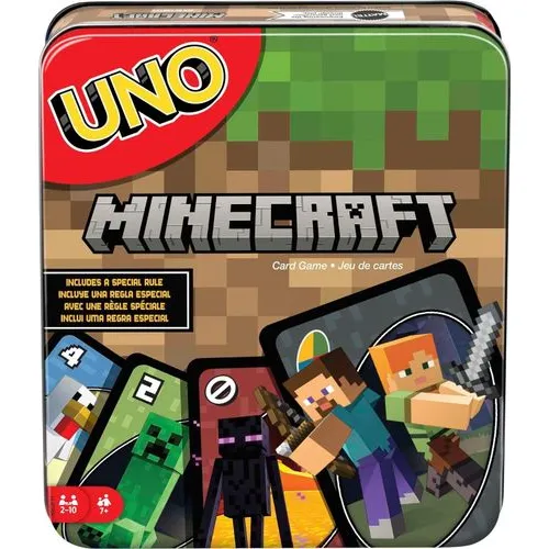 Minecraft UNO by Mattel Games with Storage Tin