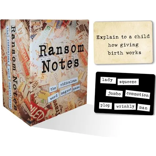 Ransom Notes Word Magnet Party Game
