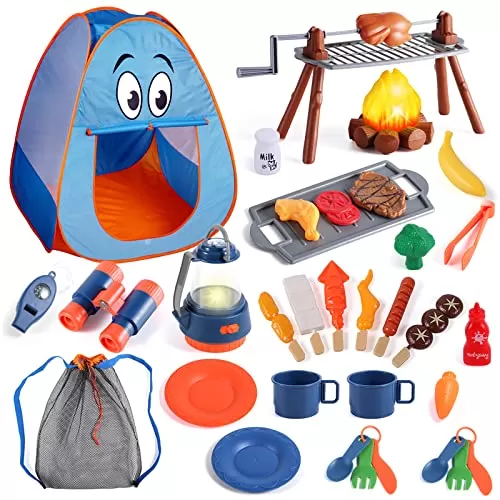 Kids’ Fun Camping Set with Pop-Up Tent: Ideal Outdoor Gift for Toddlers