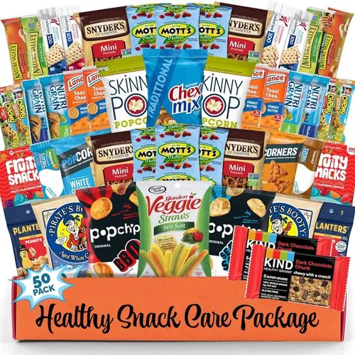 Healthy Snacks Care Package – 50 Count Mix for Teens