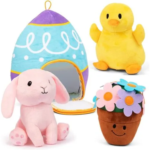PREXTEX Easter Egg Plushies with Mini Friends