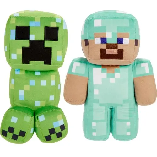 Mattel Minecraft Steve & Creeper Plush Set