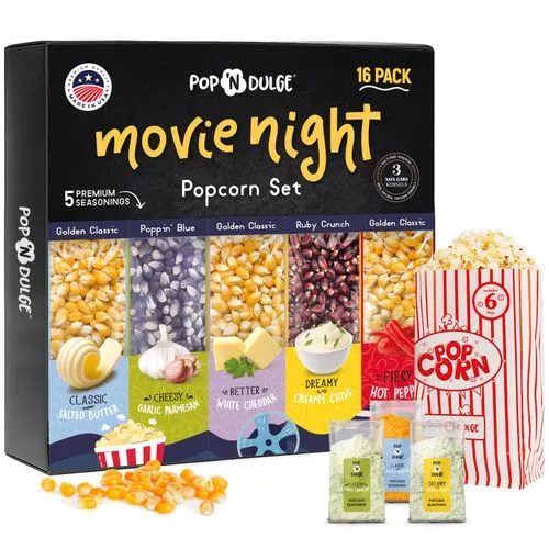 Pop ‘N Dulge Gourmet Popcorn and Seasoning Kit