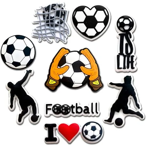 Sports Shoe Charms Set – Soccer & More